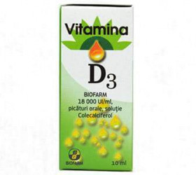 Vitamina D3 18000 UI/1ml pic.orale 10ml