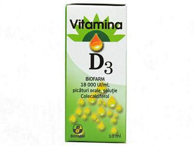 Vitamina D3 18000 UI/1ml pic.orale 10ml - poza produsului
