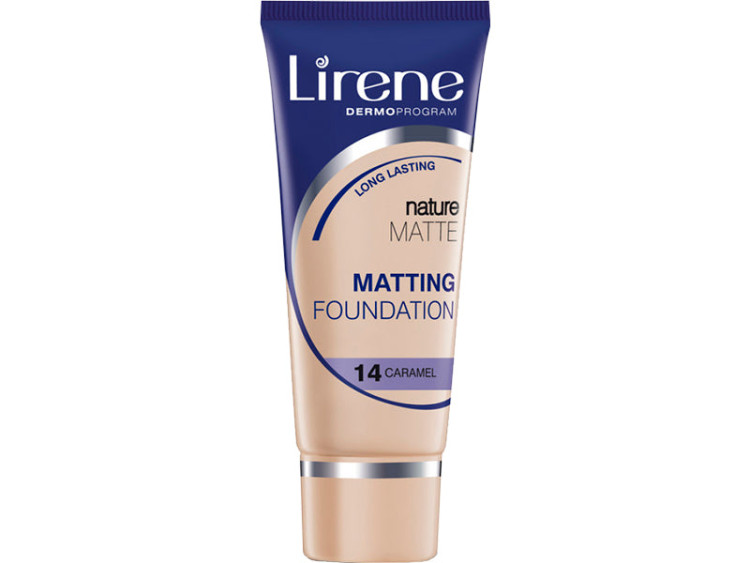Lirene Nature Matte fon de ten caramel 30ml E06014 - poza produsului