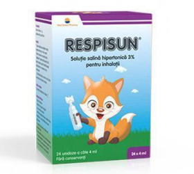 Respisun solutie hipertonica 3% 4ml