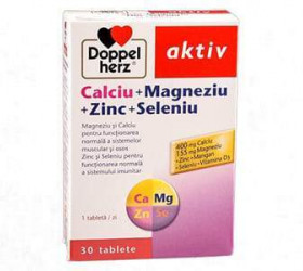 Doppelherz Ca+Mg+Zn+Se comp.+10comp. Gratis