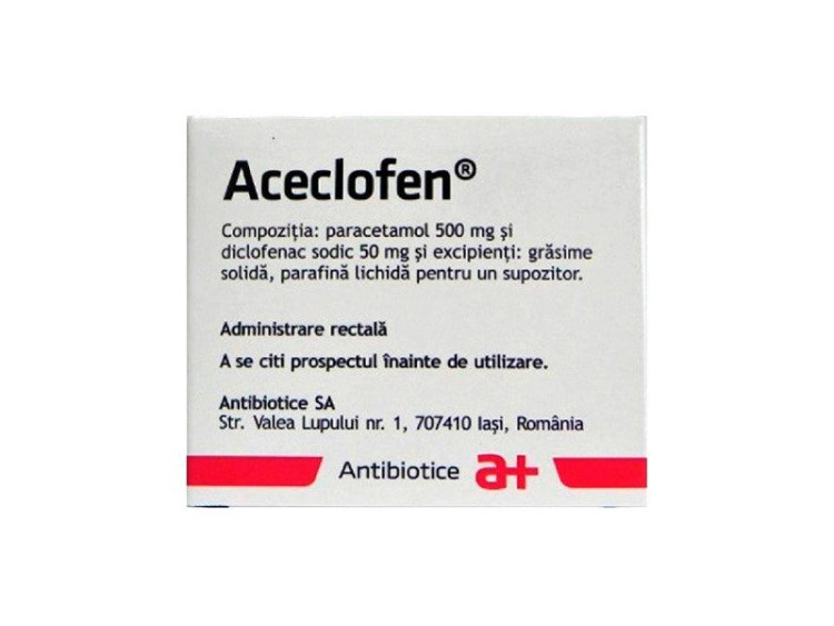 Aceclofen Atb 500mg/50mg sup. - poza produsului