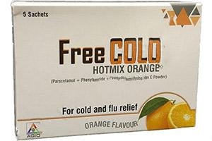 Freecold Hotmix Orange pulb./sol.orala 750mg/10mg/60mg 5g - poza produsului