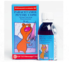 Paracetamol copii 120mg/5ml sirop 100ml